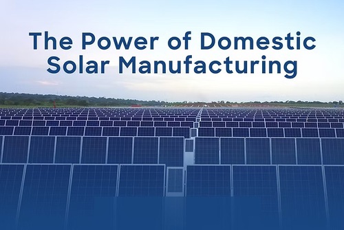 Domestic Solar Manufacturing for Energy Security