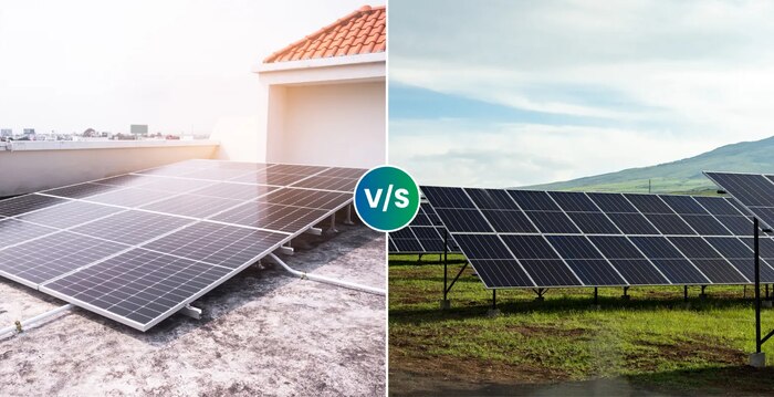 Ground-mounted Solar Panels vs Rooftop Solar Panels in India